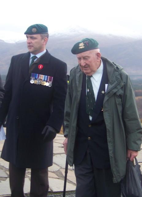 Geoff Murray & Harold Nethersole, No6 Cdo, Spean Bridge Remembrance Service