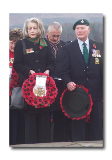 Jenny Barlow & Ernie Mason, No3 Cdo, Spean Bridge Remembrance Service