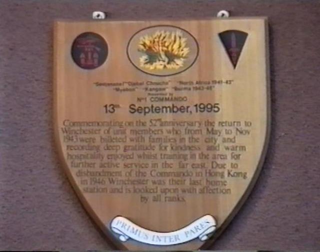 No.1 Commando 1995 Reunion Presentation Plaque