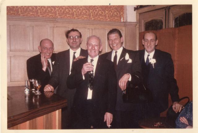 Len Justice at Bert Cowell's wedding 26th March 1964