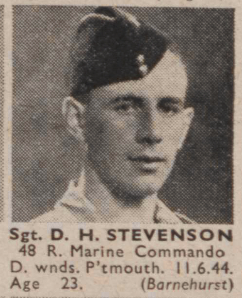 Sergeant Donald Henry Stevenson