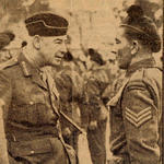 Lt. Gen. Sir Frank Noel Mason-Macfarlane inspects No.9 Commando