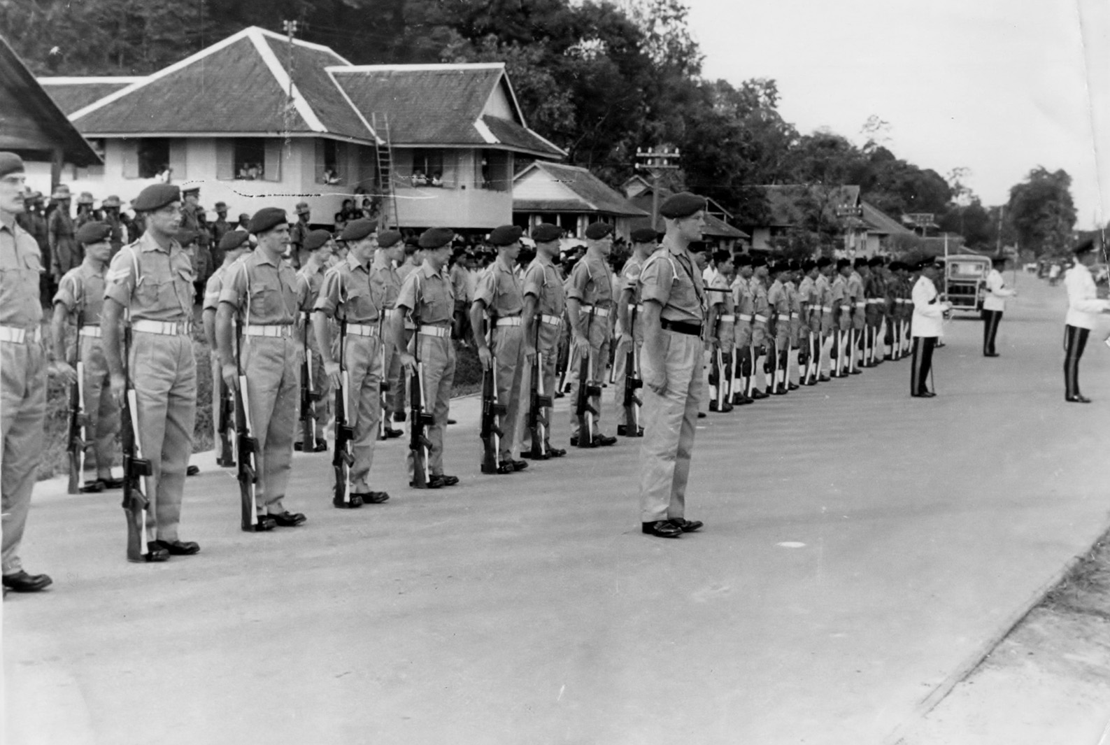 Guard of Honour at Limbang 3rd August 1963 (2)