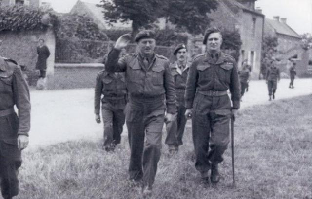 Brigadiers John Durnford-Slater and Derek Mills-Roberts, Le Plein, Amfreville