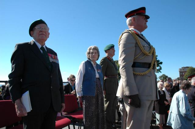 The Countess Mountbatten of Burma, General Walker, and Henry Brown.