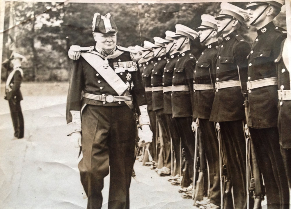 451 C.S. Squad Guard of Honour for Winston Churchill at Depot Royal Marines,Deal