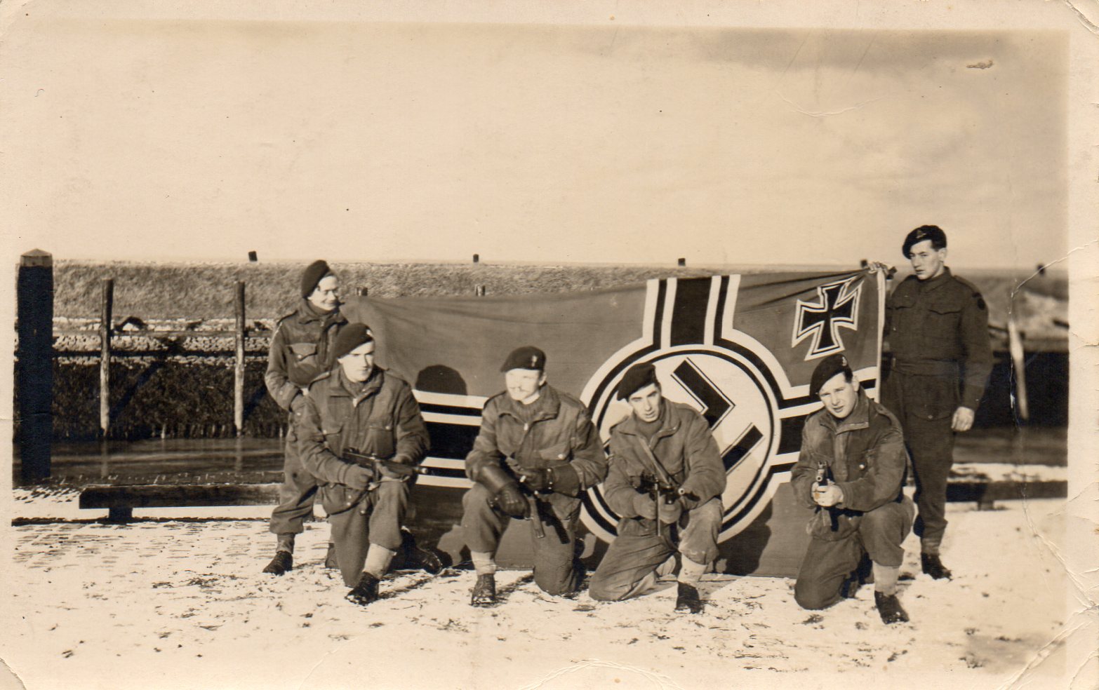 Sgt William Jones (3rd from the left) and others