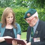 Eileen Harris & CVA Chairman, Stan Scott, No3 Cdo.