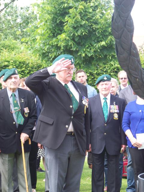 Laying a wreath