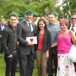 Geoff, Claudia & family with Ron & Bev