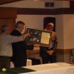 Presentation to Major Geoff Murray,our outgoing National Secretary