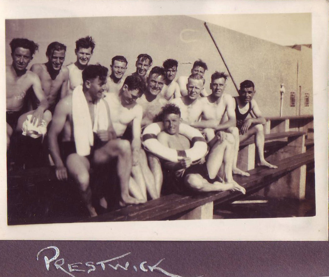 Some of F Troop at Prestwick (outdoor swimming)