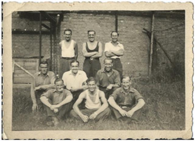 Dick Pickover No 3 Cdo and others at Stalag V111b
