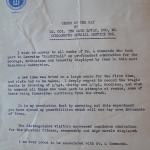 Letter to No.4 Commando from Lord Lovat re Exercise Brandyball