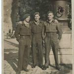 James Murray 2 Bde Signals (centre) and others in Rome