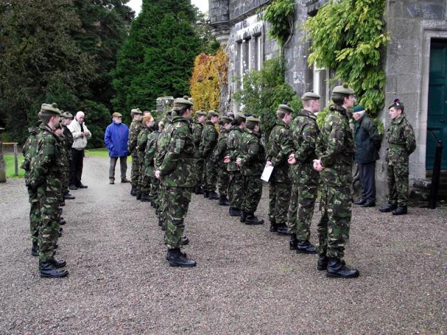 The Cadets get inspected by CVA National Secretary Joe Murtagh