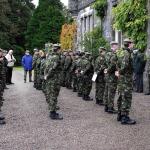 The Cadets get inspected by CVA National Secretary Joe Murtagh