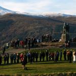 Commando Family and Friends gathering at the Memorial