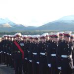 43RM Commando march up the hill followed by Army Commandos