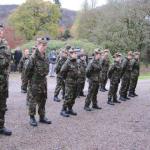 Cadets line up for inspection