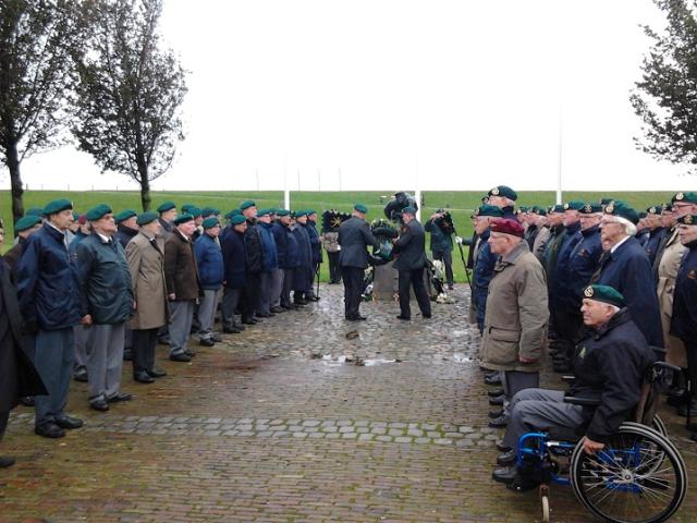 Dutch Commandos at the Memorial at Vlissingen (Flushing) 4th November 2013