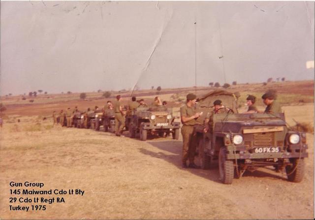 145 (Maiwand) Cdo Lt Bty, 29 Cdo Lt Regt RA, Turkey 1975