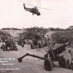 Gun deployment by 145 Cdo Light Bty RA in Vieques, Caribbean 1976