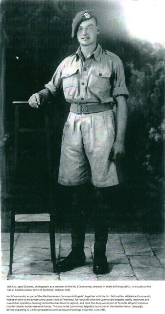 Jack Cox , aged 18 at Molfetta, October 1943.