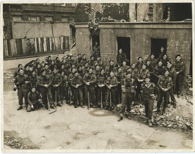 No 3 Commando 1 troop at Limehouse (smiling)