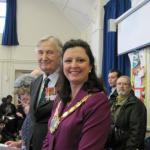 CVA President Brigadier Jack Thomas CBE and the Mayor of Croydon, Councillor Yvette Hopley