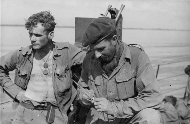 Lt. Rider and Capt. Sturges, Burma, March 1944