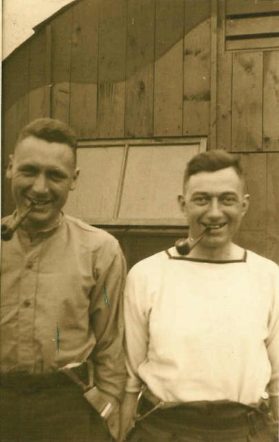 Sgt Harry Robertson and CSgt Frederick Horsington