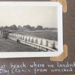 View of D Day beach from wreck of a Tank Landing Craft