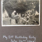 Birthday party in France for Thomas Cyril Sharpe No 4 Cdo & 1 SS/Cdo Bde.