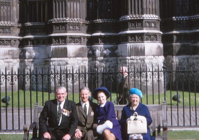 Ron Birch, Norris Peak and his wife Sheila, and Ron's wife Mabel