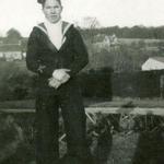 Robert Fowler (No 11 Cdo) in naval ratings uniform