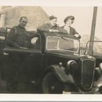 Robert Fowler (centre) and unknown at Arran