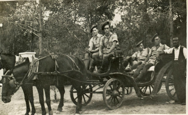 Robert Fowler (front left) and others unknown from No 11 Cdo 10 troop