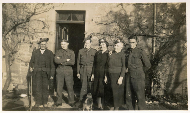 Robert Fowler (2nd left ) and unknown at Arran (3)