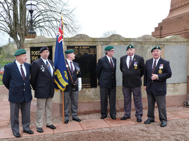 Service at the memorial ( 1)