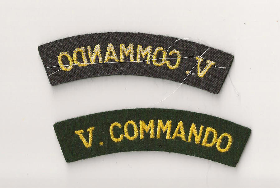 Cloth Shoulder flash 5 Commando WW2