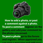 Adding photos or posting a comment against any photo is easy