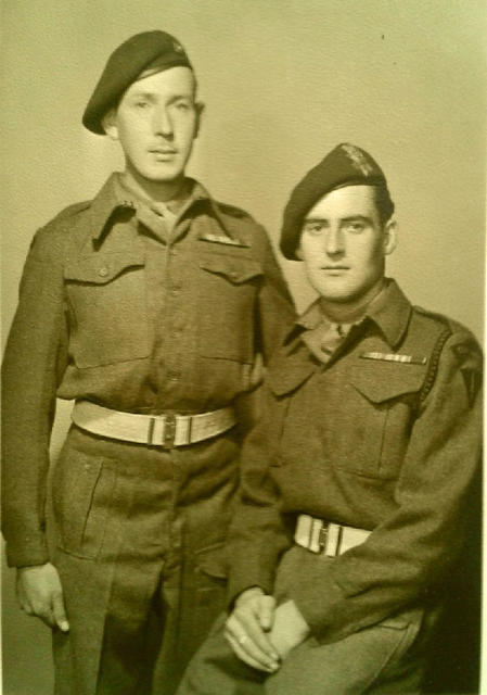 Private Frederick Oliver (left) and another