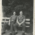 River Bank Neustadt after the War. Jimmy Norton on right