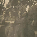 1 Bde Signallers Murdoch, Adams (rear). Crinkley, Hards, Davis, Ardiss (front)