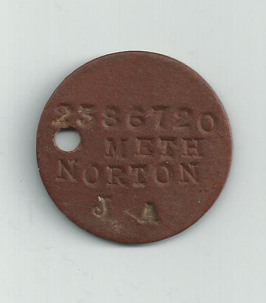 Jimmy Norton's dogtag