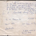 Reverse of a different copy of the No.12 Commando, 4 Parachute troop photo