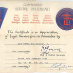 Mne McGeorge - Commando Service Certificate