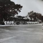 Japanese POW's marching to Sham Shui Po