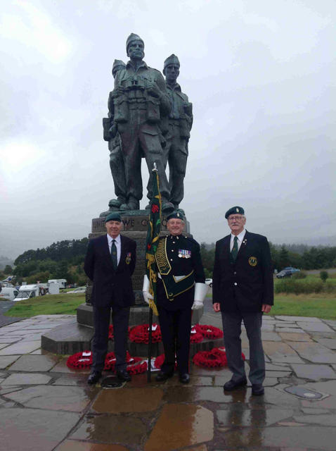 Joe, Fred and Gerry at the Memorial  30th August 2014